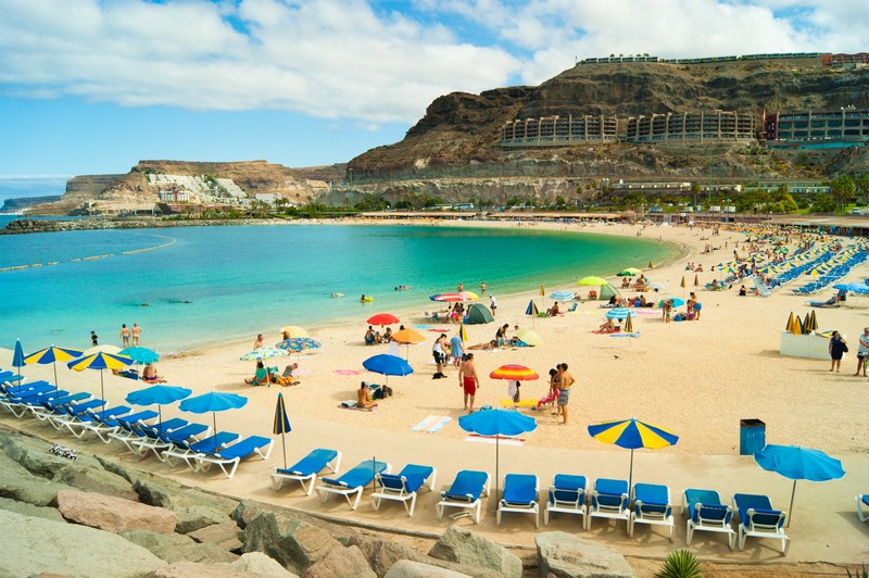 Amadores beach in Gran Canaria, Canary Islands